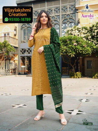 Ladies Flavour Aarohi Vol 3 Design No 1005 Chinon Lining in Single