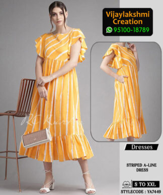 RC Kurtis YA7449 Printed Maxi Dress in Single and Full Catalogue