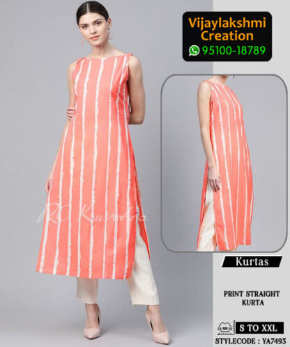 RC Kurtis YA7493 Printed Maxi Dress in Single and Full Catalogue