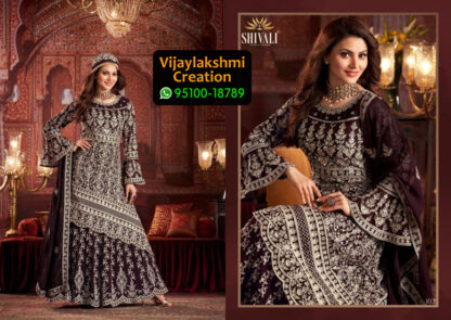 Shivali 102 Fancy Velvet Kurti with Embroidered in Single Piece, Catalogue Name Halime Sultan