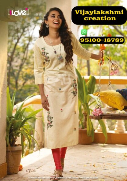 1love kt006 rayon light yellow kurta by 1love by s4u knotty tales