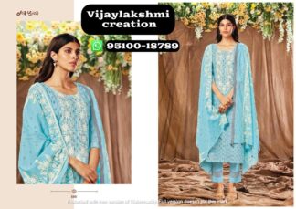Jayvijay 6007 pure cotton neck embroidery suits in singles and full catalogue – Summer Drape