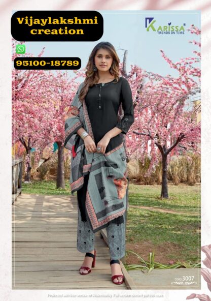 karissa vidisha vol3 smoky black kurti and plazo set