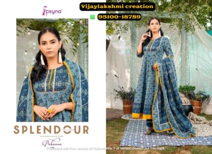psyna pehnava 1004 grey anarkali kurta set