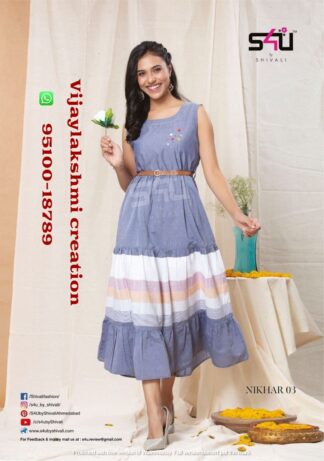 s4u Lavender Cotton Rayon Gown Nikhar03