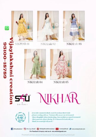 Nikhar Gown full catalog by S4U Brand
