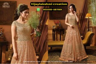 Shivali 1003 dark beige gown