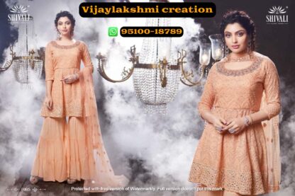 Shivali 1005 Beautiful Luckhnwani Handcrafted Kurti With Sharara In Singles And Full Catalog-Nooraniyat