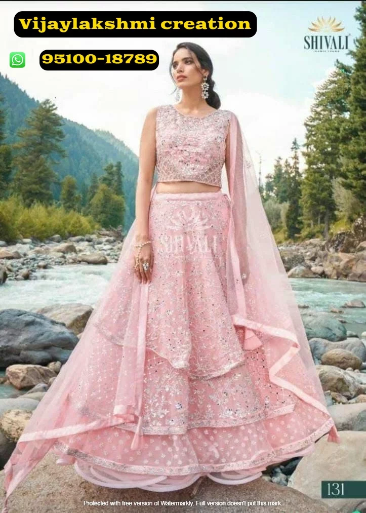 Pale Pink Embroidered Wedding Lehenga Choli | Lehenga choli, Pink lehenga,  Nice dresses