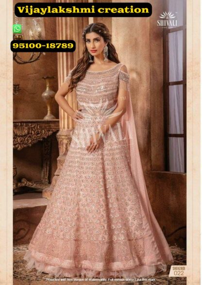 shivali Shehzadi 022 faded pink lehenga choli set