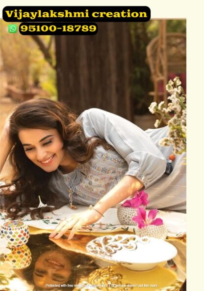 1Love by S4u indi chic vol2 ic 201-a grey kurti pant set