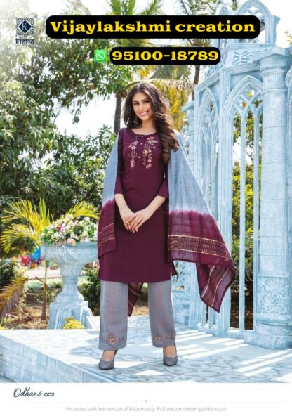 kiana odhani 002 kurti with bottom and dupatta