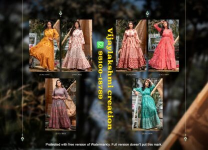 Psyna Phool Vol4 printed gown catalog