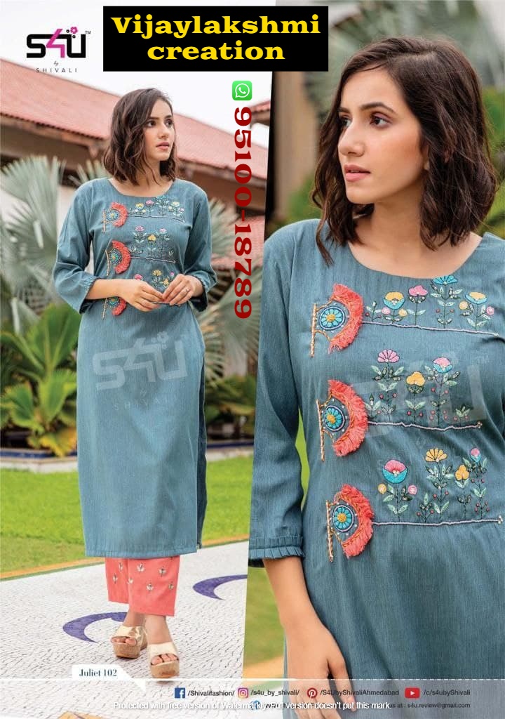 Buy latest s4u kurtis & dresses new catalogue from online 2024