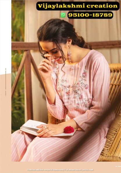 1love by s4u cotton candy cc 201-a pink kurta