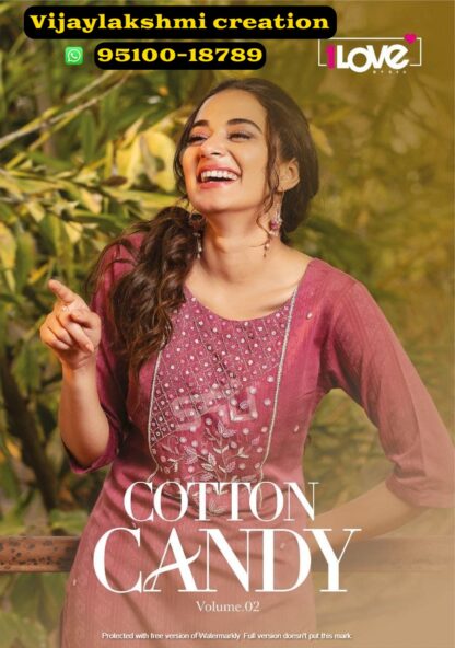 1love by s4u cotton candy vol2 cc 203 index pink kurta