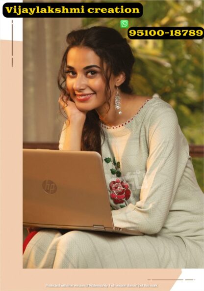 1love by s4u cotton candy vol2 cc 207-a light grey kurta