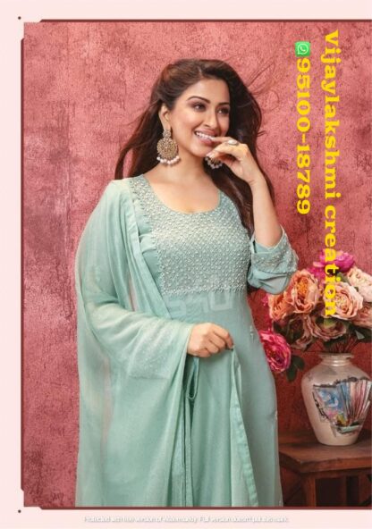 shu inayat 201 greenish grey flared sharara suits