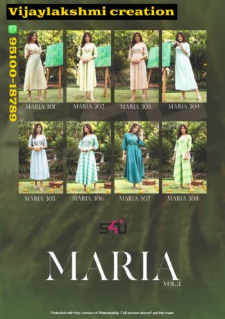 s4u maria vol 3 full catalog in singles and full catalog designer kurti