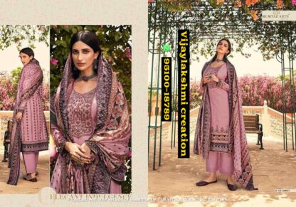 mumtaz arts megh malar D.No. 10004 unstitched suit in singles and full catalog