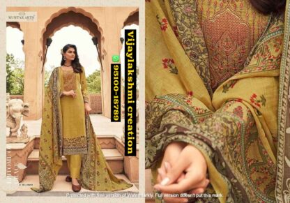 mumtaz arts megh malar D.No. 10005 unstitched suit in singles and full catalog