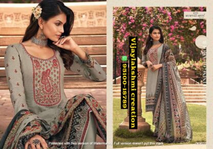 mumtaz arts megh malar D.No. 10009 unstitched suit in singles and full catalog