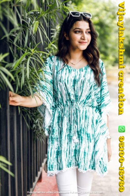 nitya kaftan green-d in single