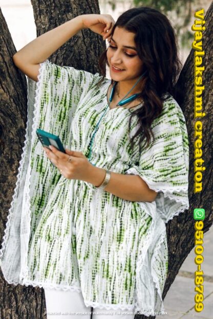 nitya kaftan pixie green in singles