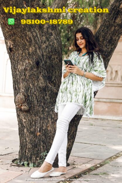 nitya kaftan pixie green-a in single