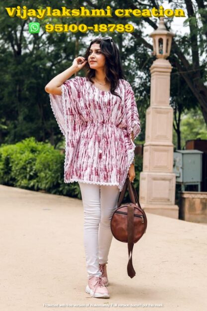 nitya kaftan red in singles