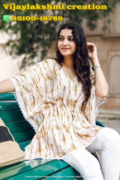 nitya kaftan yellow-a in single