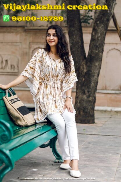 nitya kaftan yellow-b in single