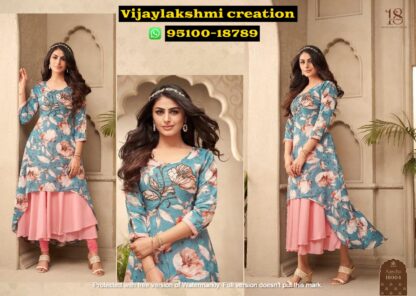 18Atitude Aastha Volume 16 Aastha 16004 Gowns Indo Western in singles and full catalog
