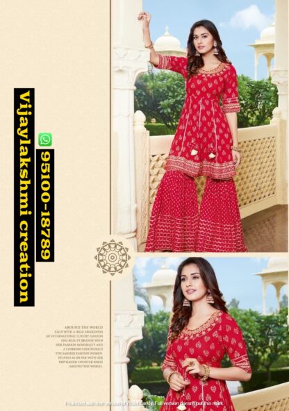 Diya Trends Festival Tadka Vol 1 D.No. 1002-a Kurti With Bottom and Dupatta in Singles and Full Catalog