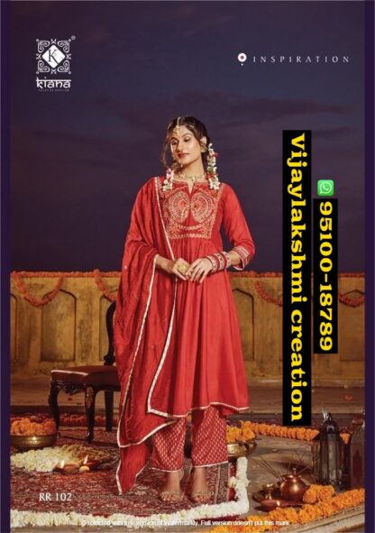 Kiana Rang Rasiya RR 102 Kurti With Bottom