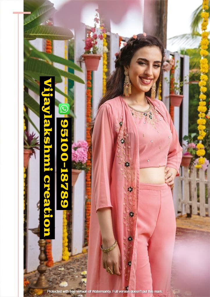 LADIES FLAVOUR PRESENT KESHVI HEAVY CHINON READYMADE SUIT COLLECTION