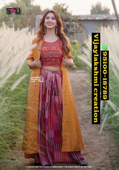 s4u titlee TT05 choli skirt shrug set full catalog and in singles