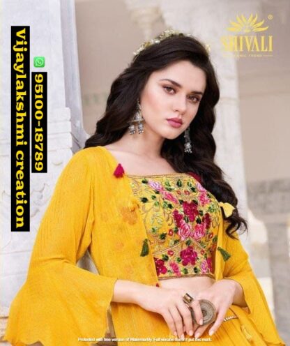 shivali alisha vol 10 1002-1 indo western with crop top jacket in singles and full catalog