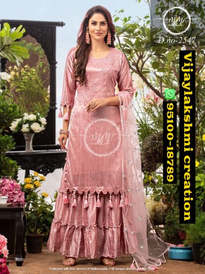 Mukesh And Mohit D.no 2547 kurti sharara in singles and full catalog