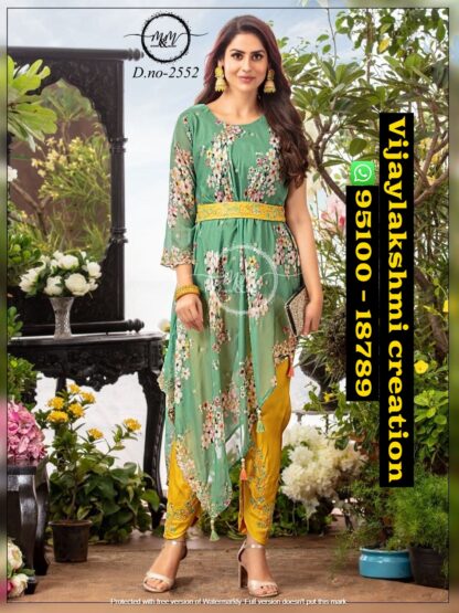 Mukesh And Mohit D.no 2552 Kurti salwar in singles and full catalog