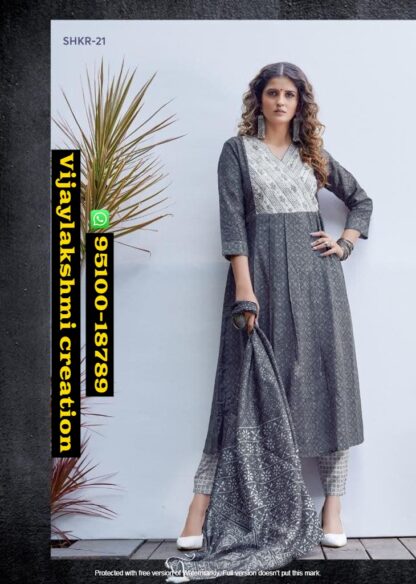Shichi Kora Collection SHKR-21 Kurti With Pant And Dupatta In Singles And Full Catalog