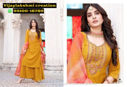 Sweety Fashion Dulhan 1004 Top with Sharara and dupatta in singles and full catalog