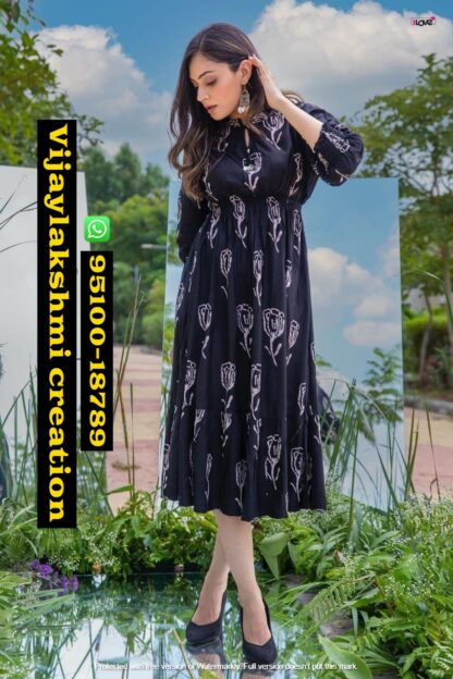 1 Love By S4U Anokhi AN 02 Flairy Kurtis In singles and full catalog