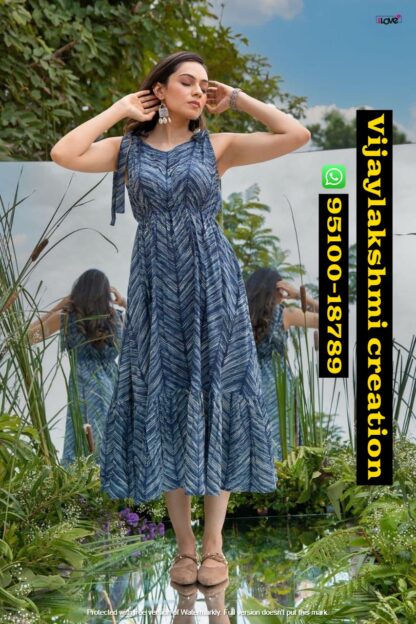 1 Love By S4U Anokhi AN 04 Flairy Kurtis In singles and full catalog