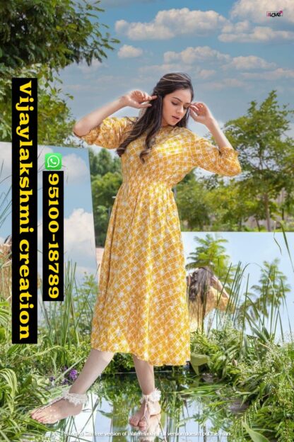 1 Love By S4U Anokhi AN 06 Flairy Kurtis In singles and full catalog