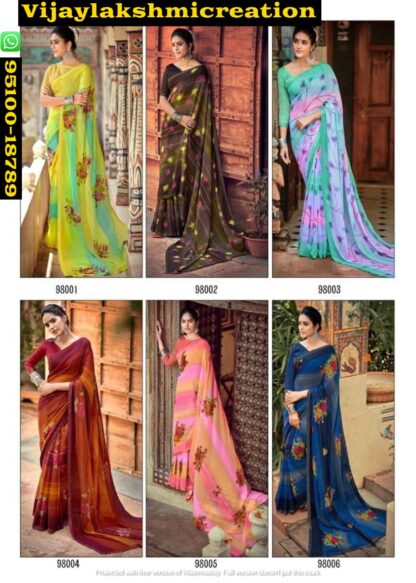Kashvi Janki 98001-98006 Saree Blouse in singles and full catalog