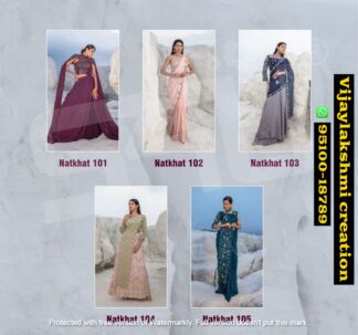 S4U Natkhat 101 to 105 Designer Drape Saree in singles and full catalog