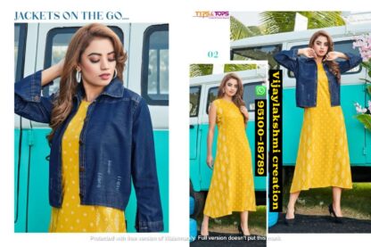 Tips and Tops Mantra Vol 5 02 Jackets With Long Kurtis in singles and full catalog