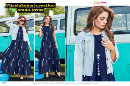 Tips and Tops Mantra Vol 5 06 Jackets With Long Kurtis in singles and full catalog