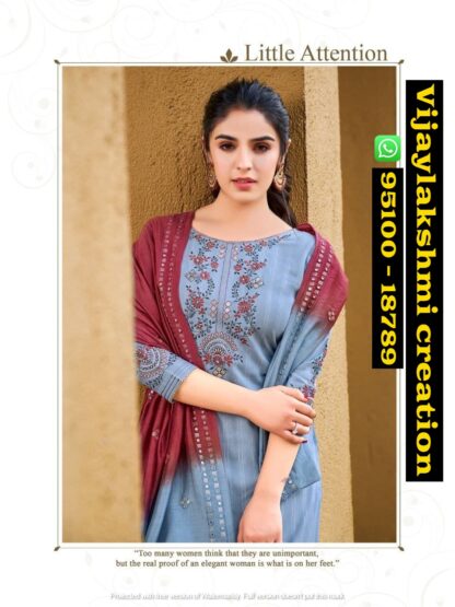 Ladies Flavour Pushpa D.NO 1006 Kurti pant with dupatta in singles and full catalog